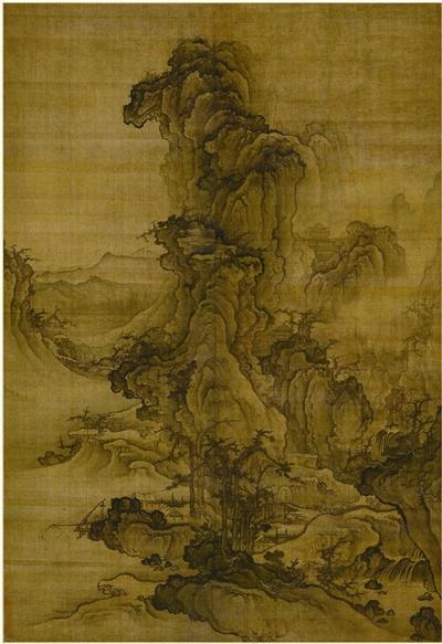 北宋·郭熙《秋山行旅图》轴
