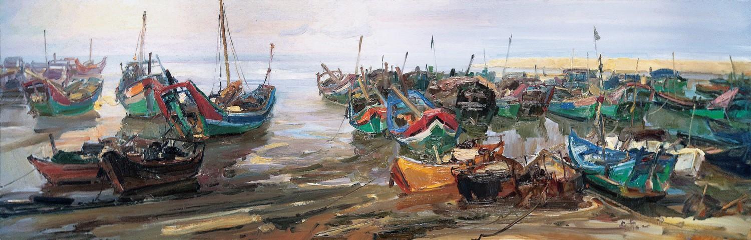 16 范迪安 闽南写生系列一 109cm×330cm 2015年 油画 缩图