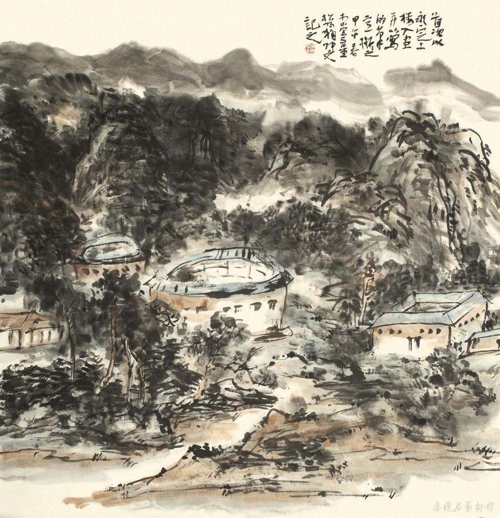 永定土楼 68×68cm 缩图