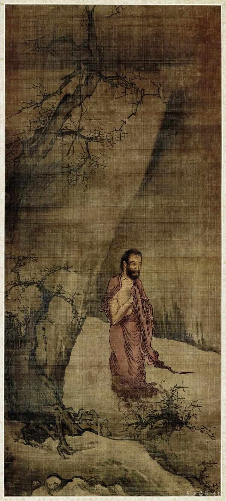 南宋 梁楷 出山释迦图 绢本设色 117.6×51.8cm 日本东京国立博物馆藏