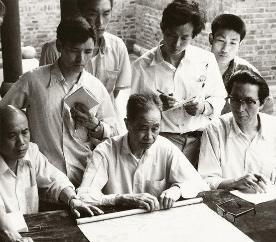 徐邦达给学生上鉴定课