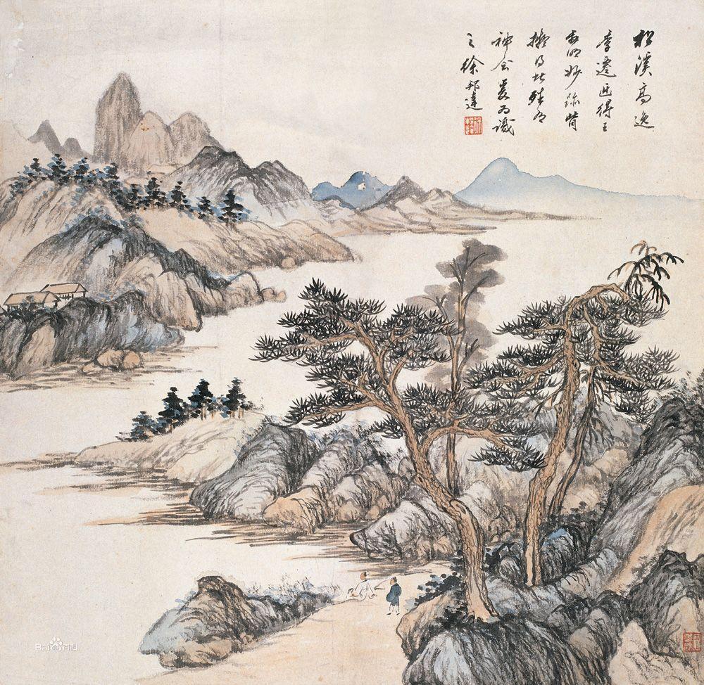 徐邦达《松溪高逸图》