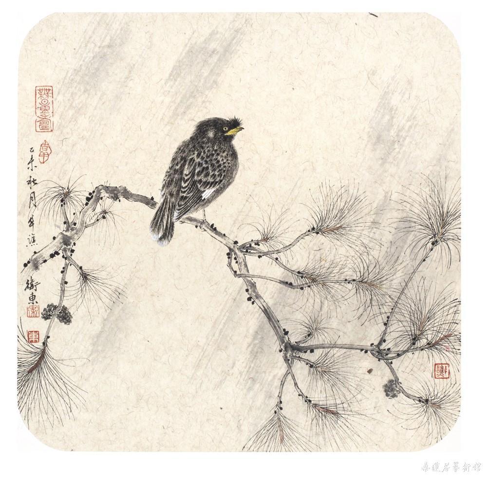 任卫东 松雀图33×33cm 缩图