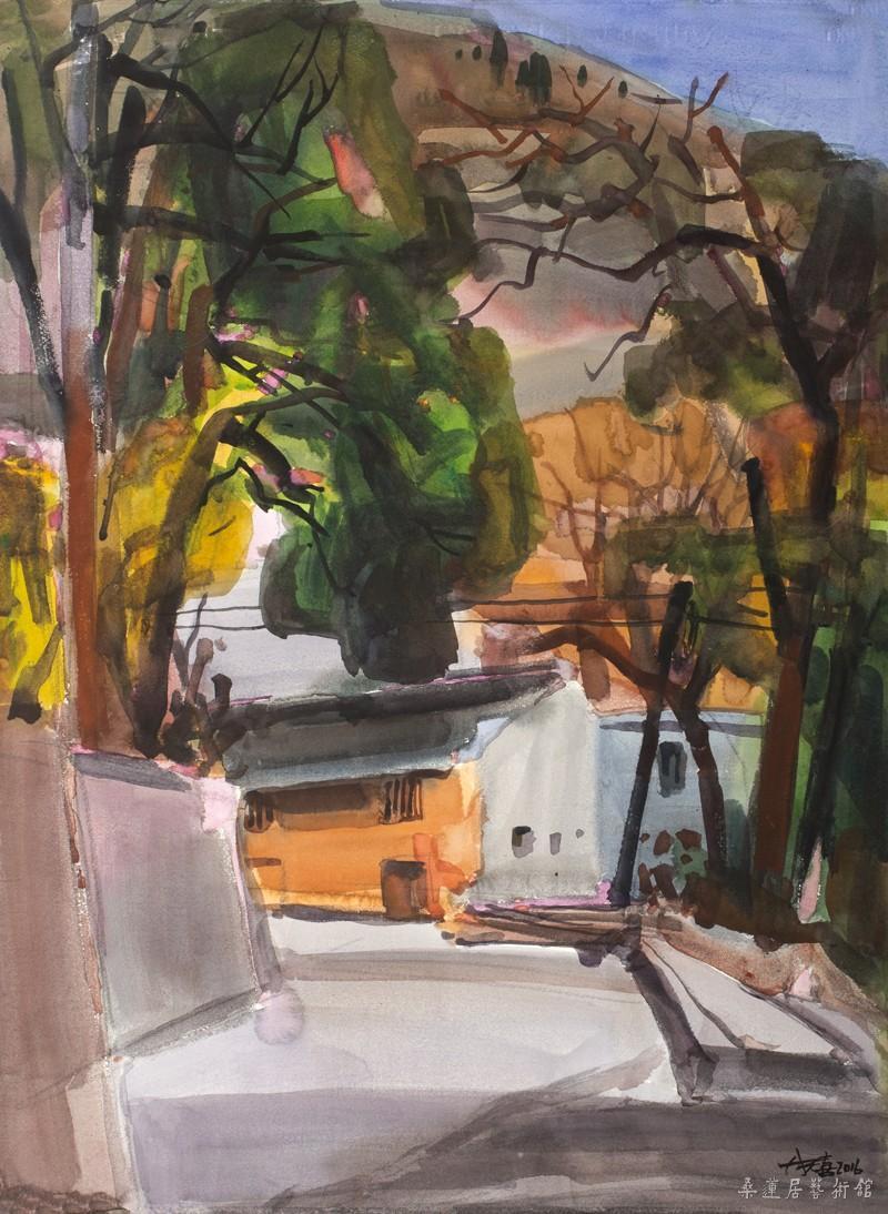 林天喜 村落 76×56cm 缩图