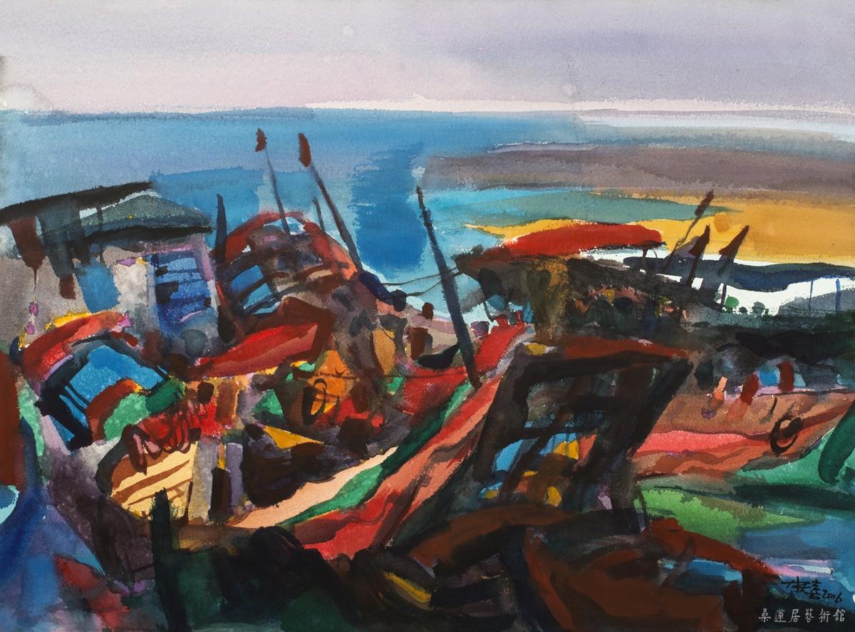 林天喜 雨后码头 56×76cm 缩图