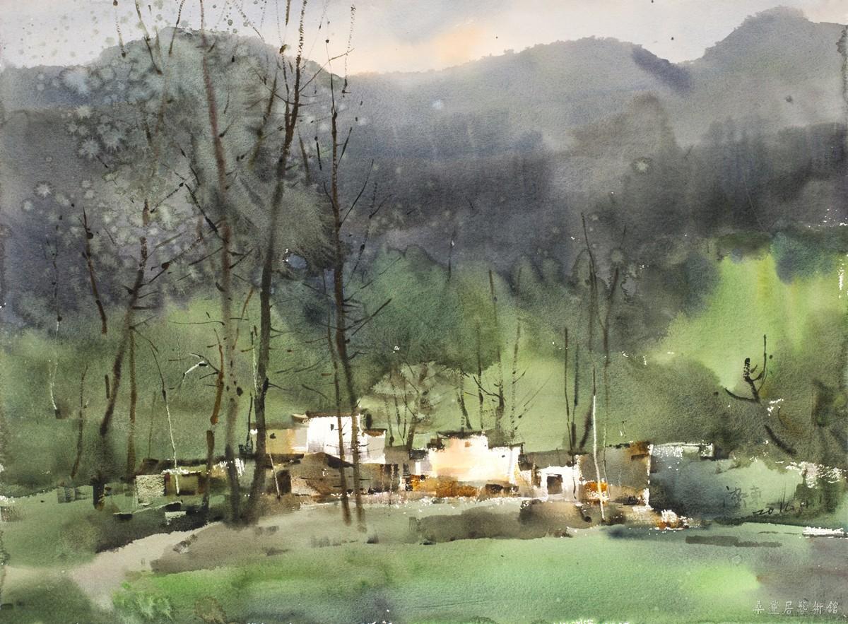 吴卫东 黄山脚下的山村 56×76cm 缩图