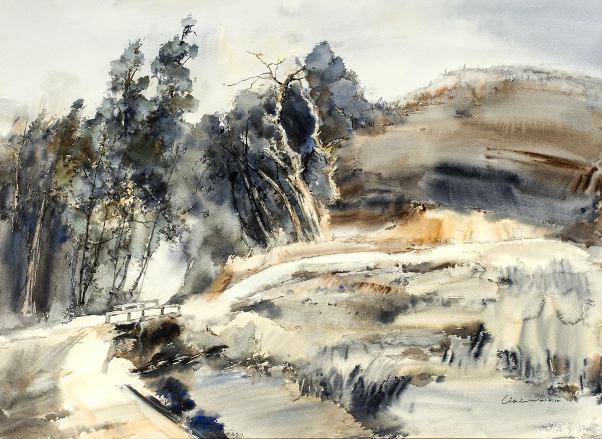 李歆 村口的石桥  55×75cm 缩图