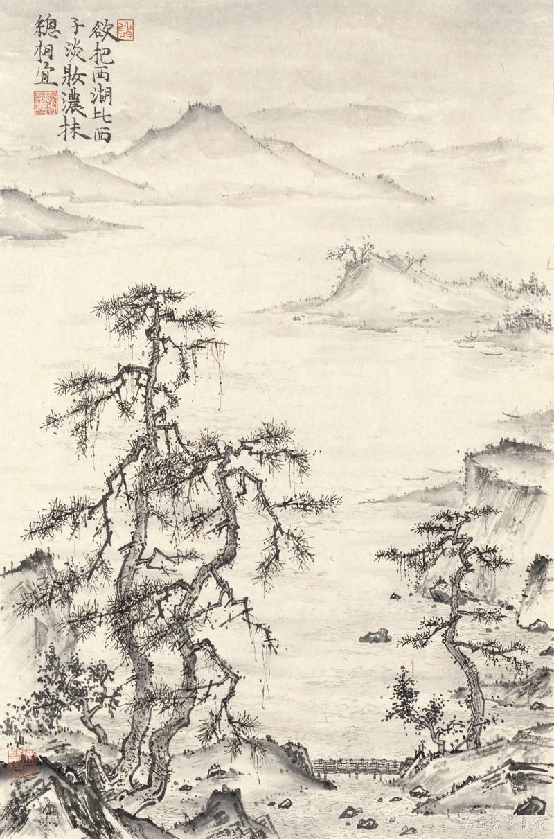 诸贤模 西湖行旅圖 缩图