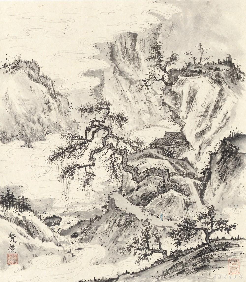 诸贤模 雲山圖 缩图