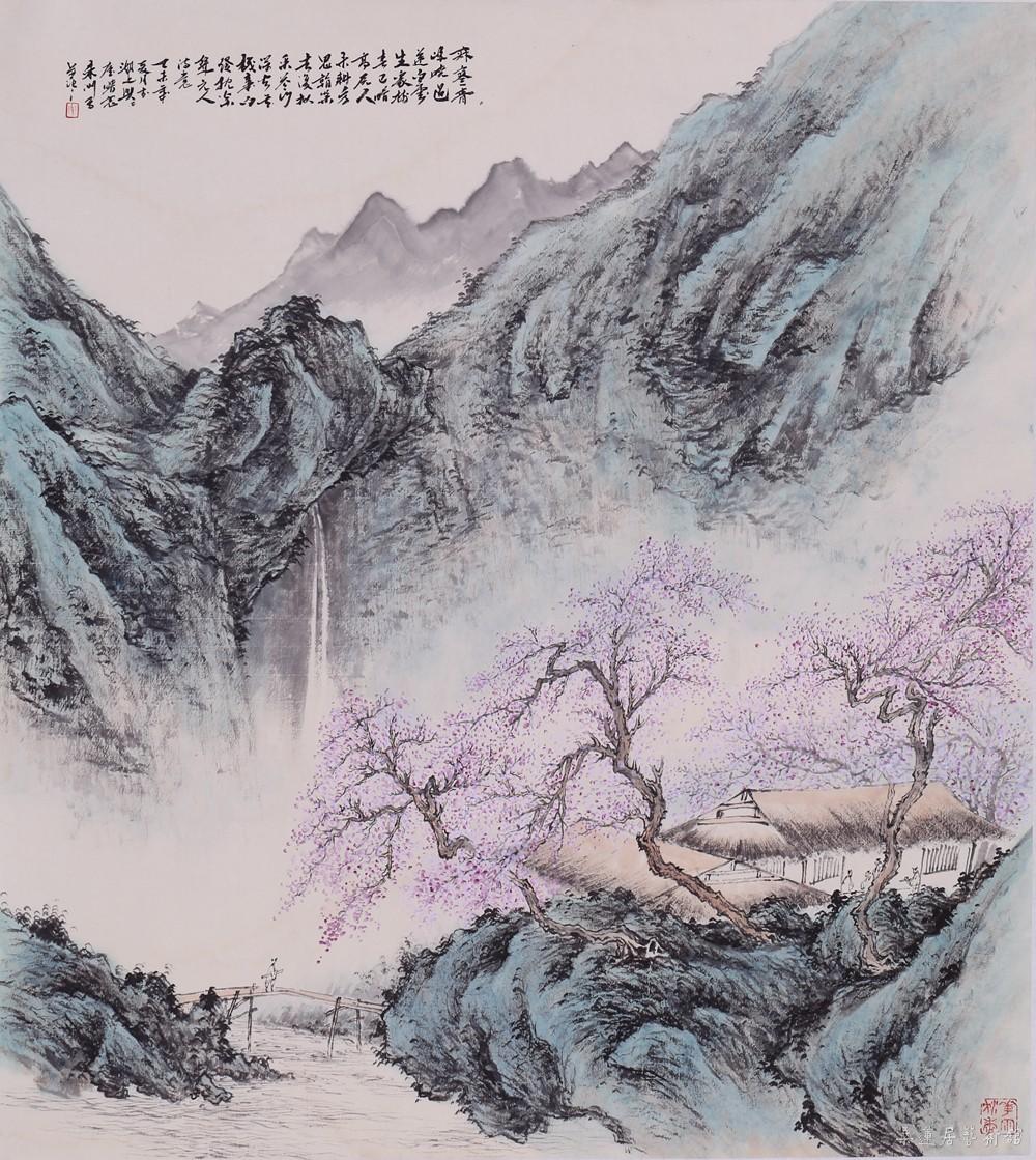 梅花诗社 68×90cm 缩图
