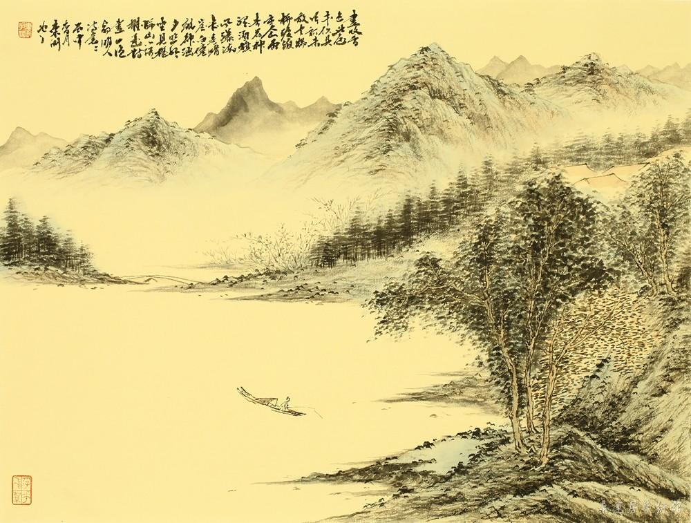 峰峦清翠 34×44cm 缩图