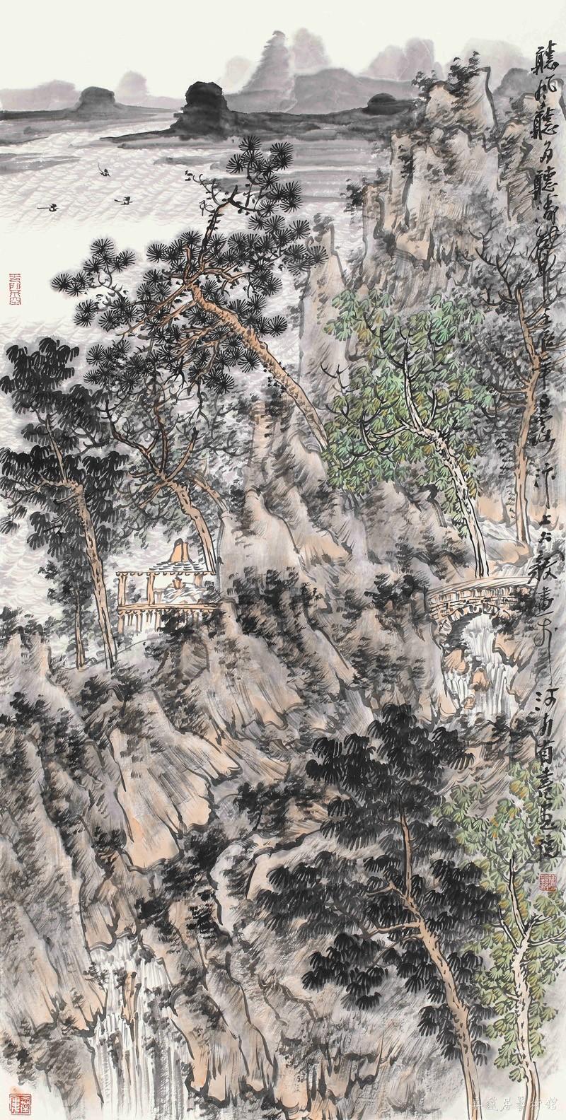 听风听雨听涛声 168cmx68cm_缩图