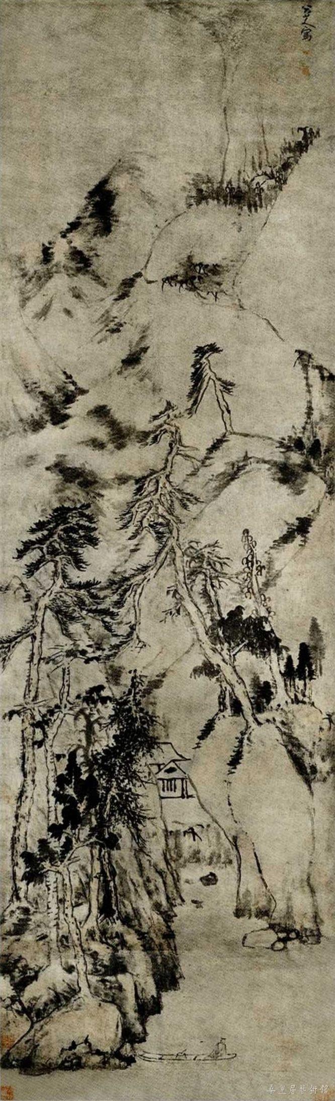 幽溪载酒图 江西南昌八大山人纪念馆藏