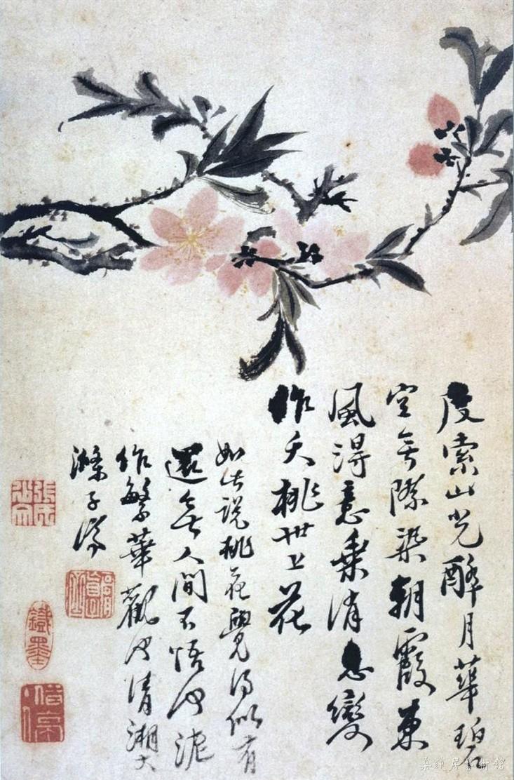 石涛 花卉图 上海博物馆藏3