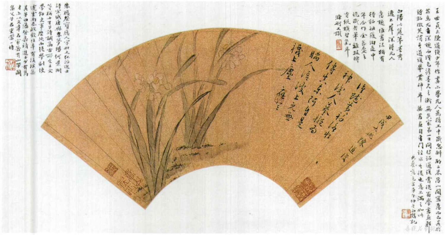 陈淳 水仙图 22.7×47.5cm 纸本设色 1514年 上海博物馆藏