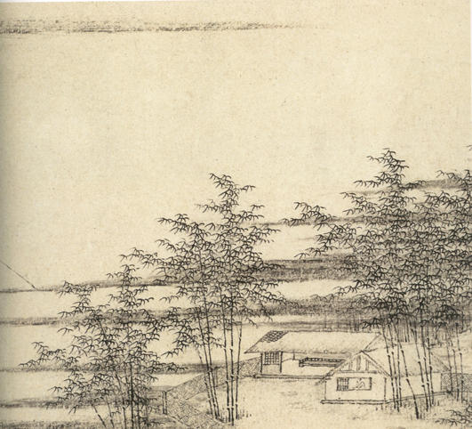 竹岸芦浦图 局部