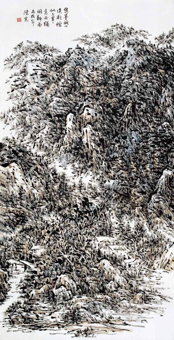 06设色焦墨山水138x68cm 2006年 陈云 缩图.jpg