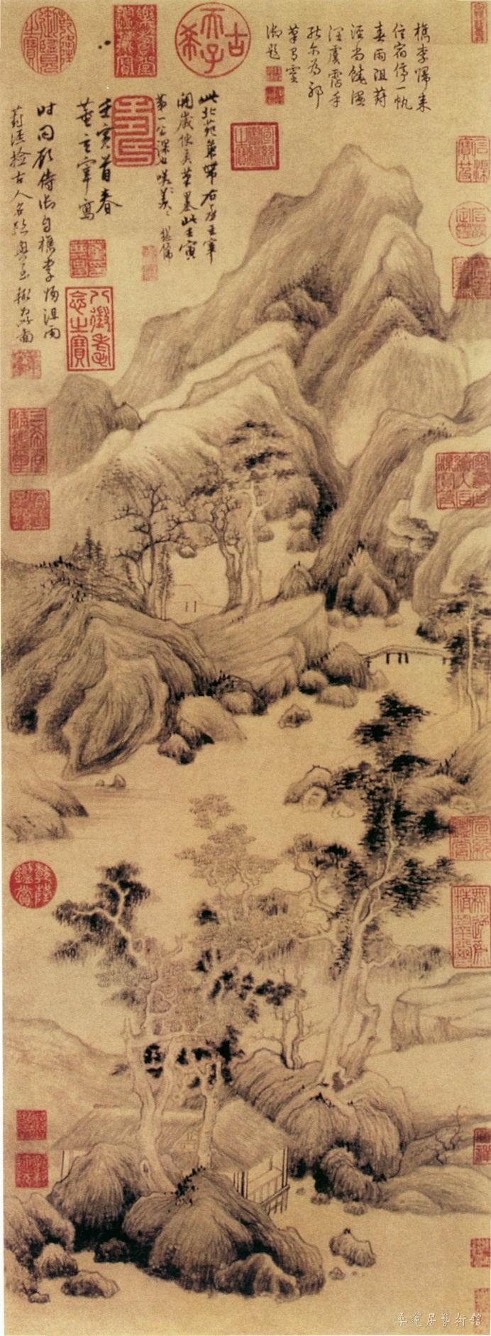 董其昌 葑泾访古图 纸本水墨 台北故宫博物院藏