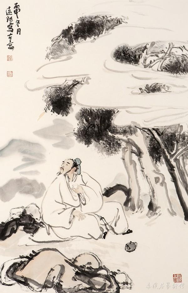 W314 刘远征 高士图 70×46cm 缩图