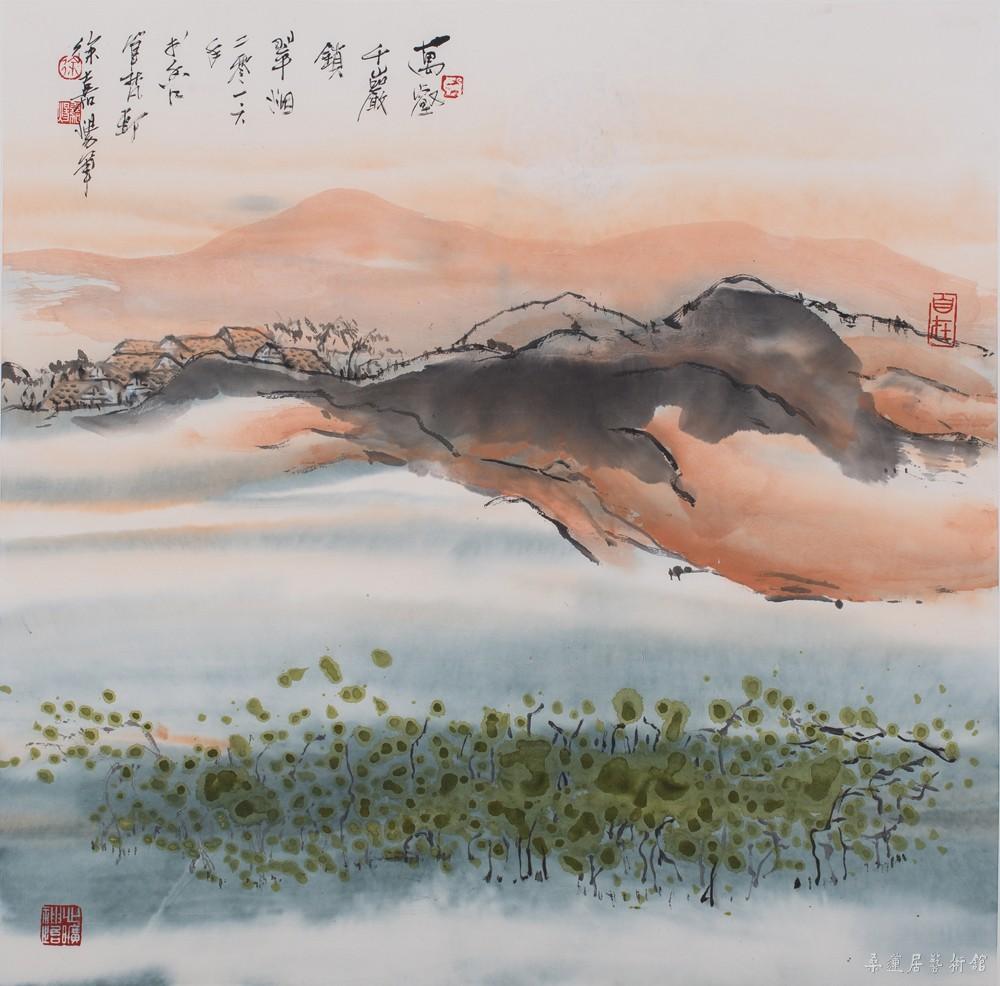 万壑千岩锁翠烟  68cm×68cm 缩图