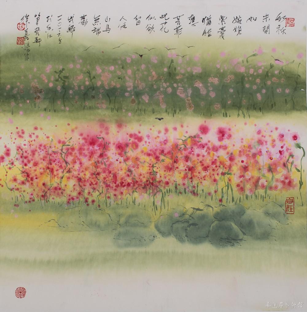 此花似欲留人住  68cm×68cm 缩图
