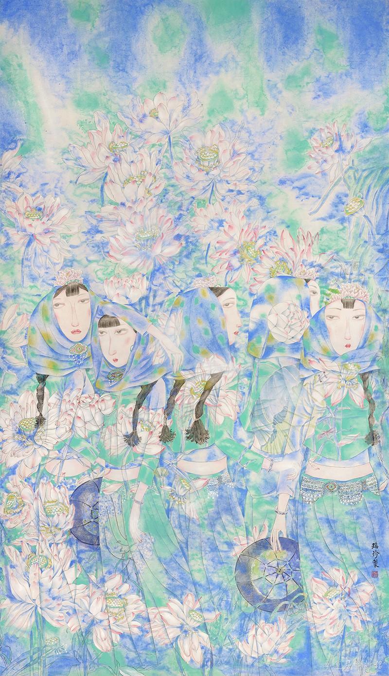 许瑞珍 花朝月夕  172×100cm 缩图