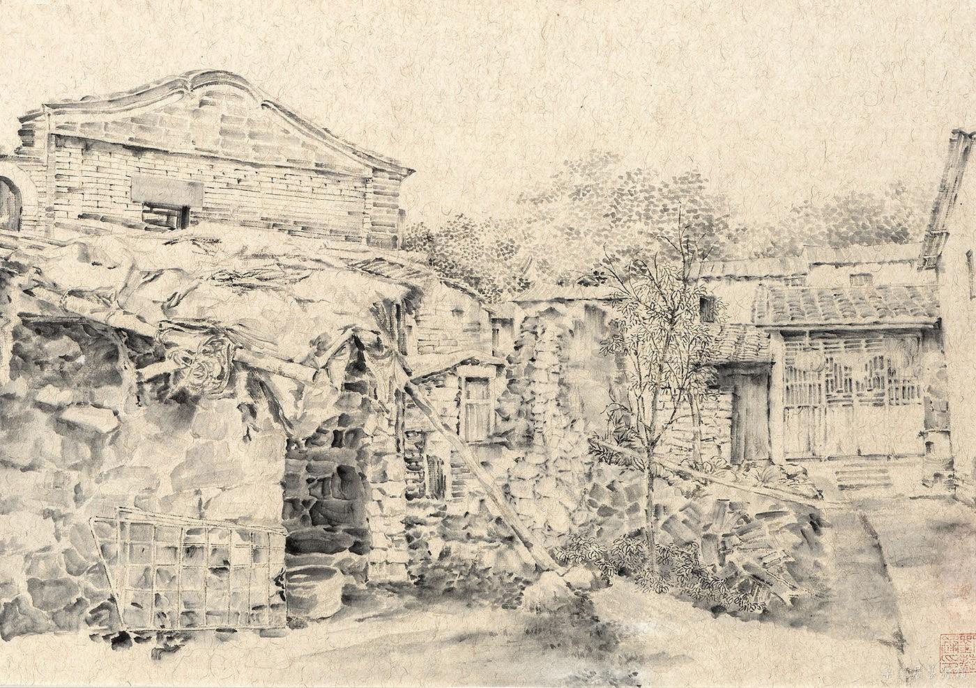 刘艺锋 《这厝、这树、这路》35×51cm 缩图