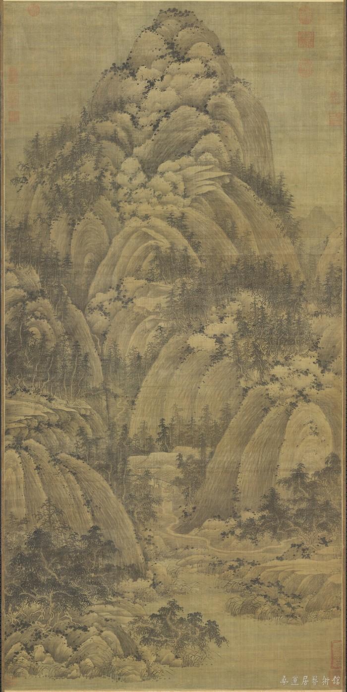 巨然 秋山问道图 绢本墨笔 165.2×77.2厘米 台北故宫博物院藏 缩图2