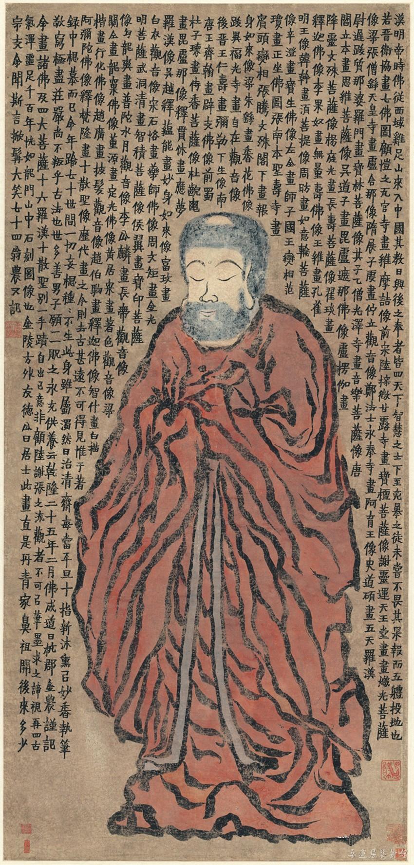 金农 佛像图 天津博物馆藏