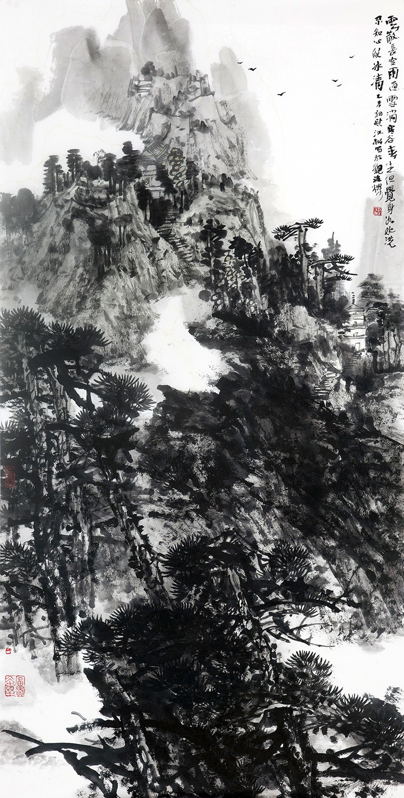 《云散长空》68x138cm 缩图