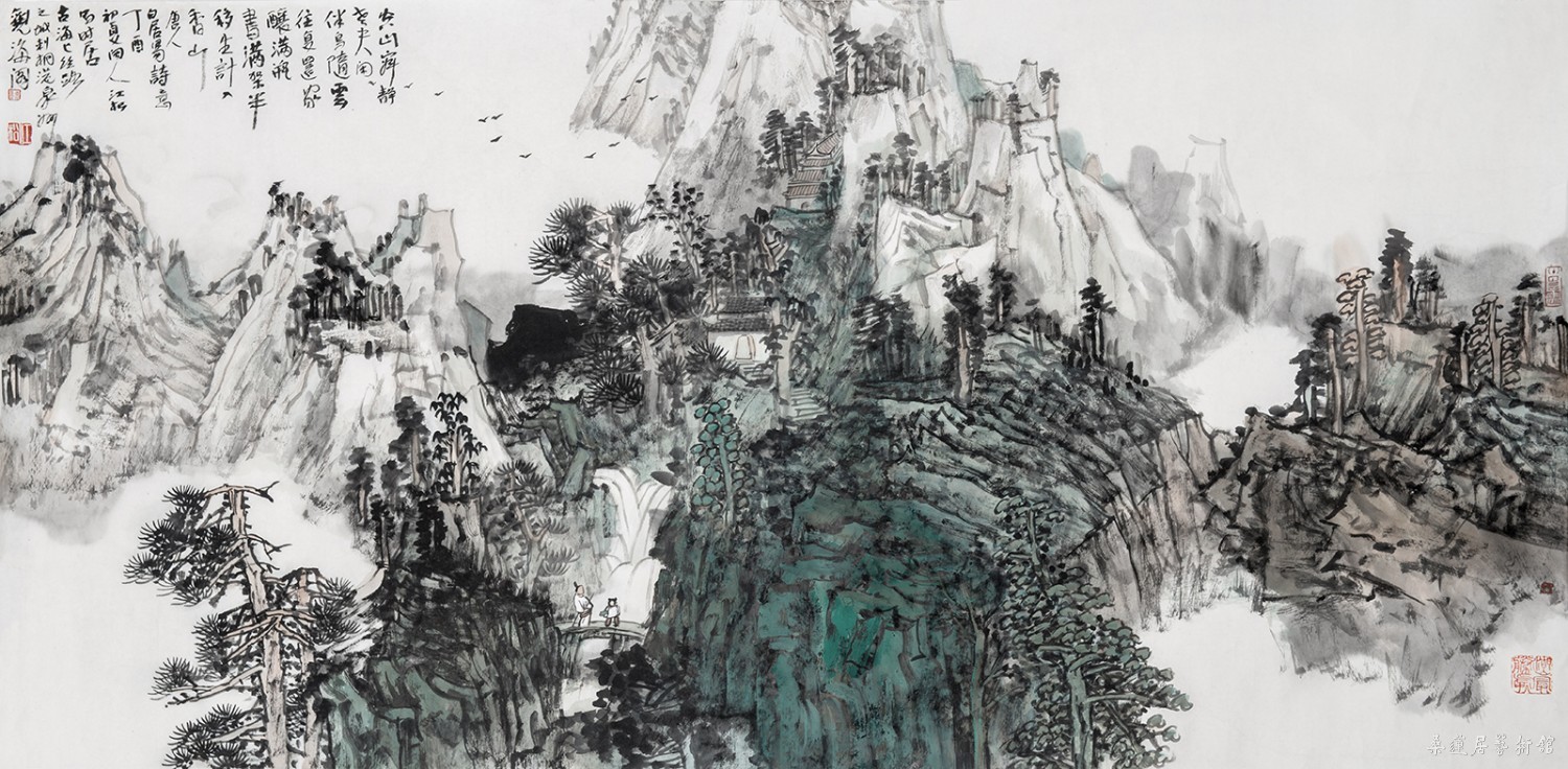 空山寂静老夫闲68x138cm 缩图