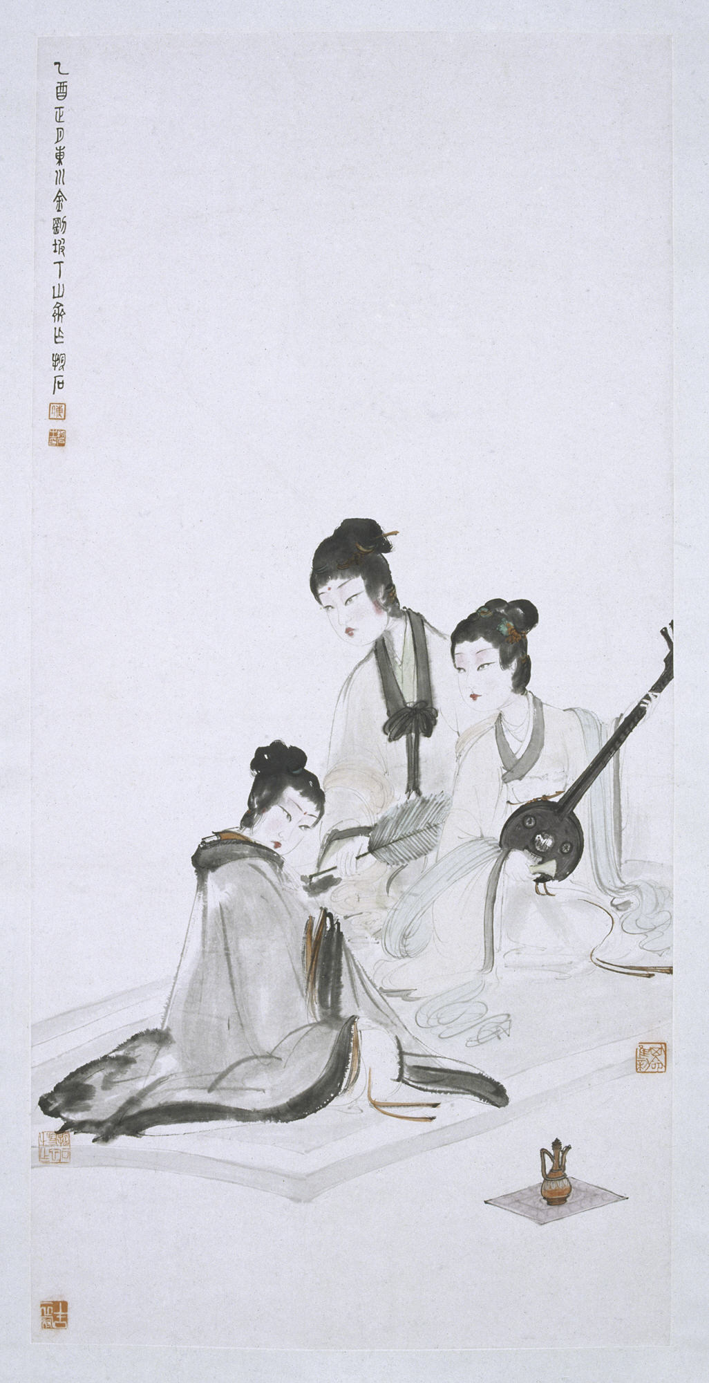傅抱石 1945年 擘阮图