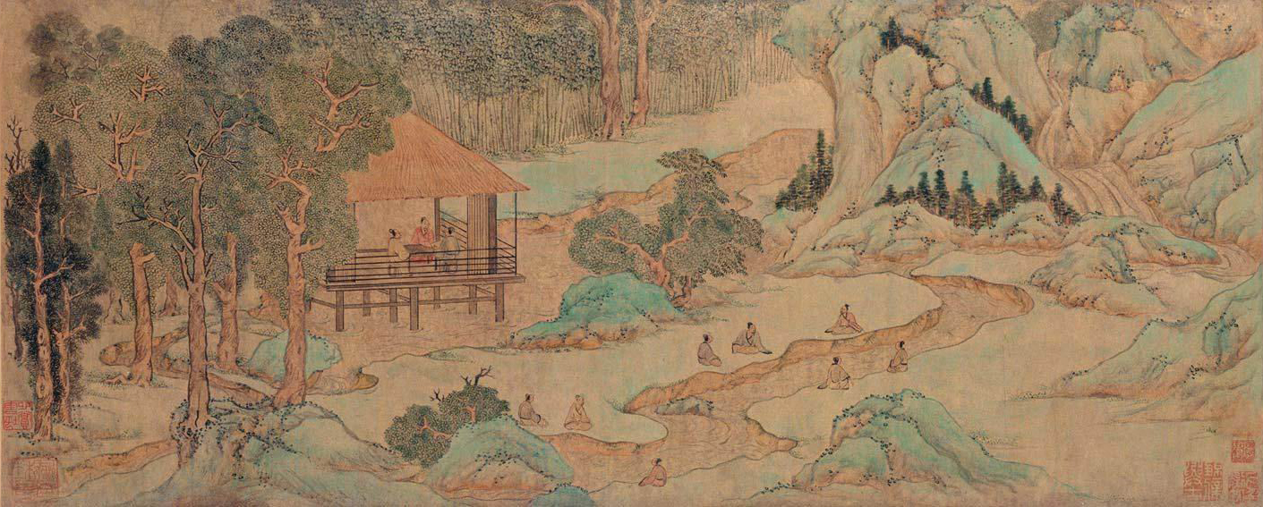 明 文徵明 兰亭修禊图 北京故宫博物院藏 缩图