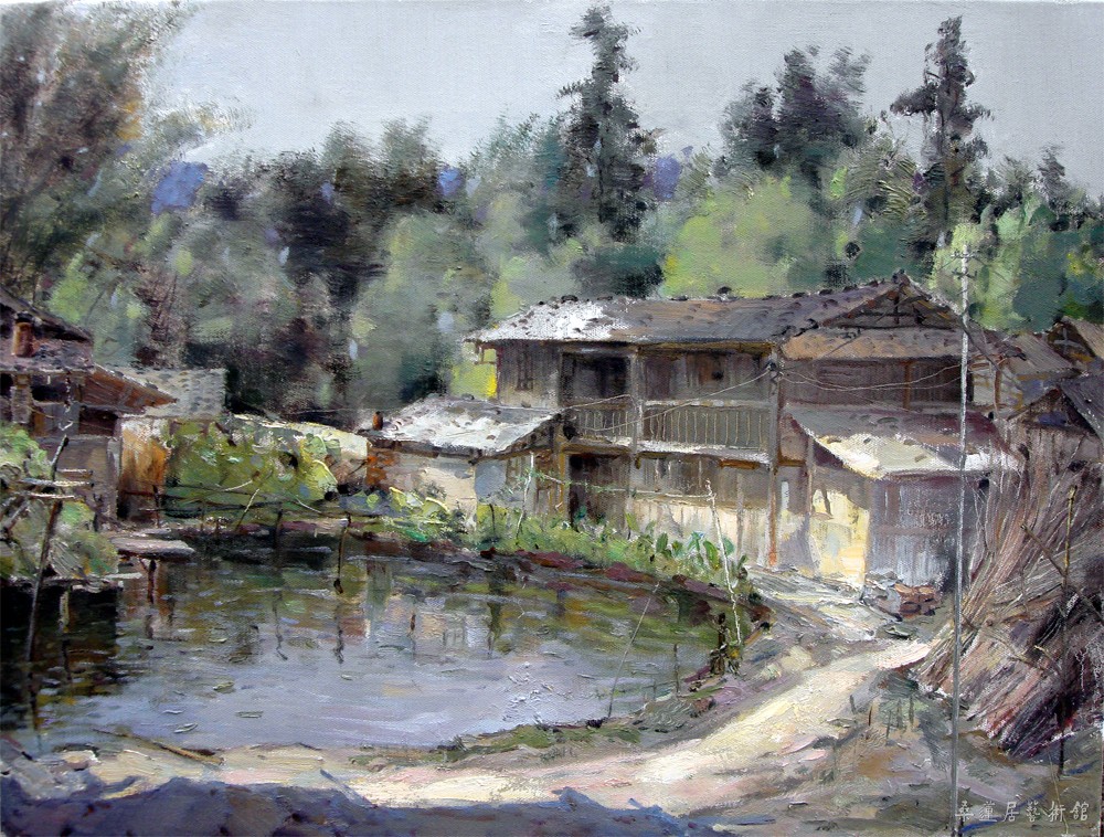 村野半塘 6080cm 布面油画 缩图