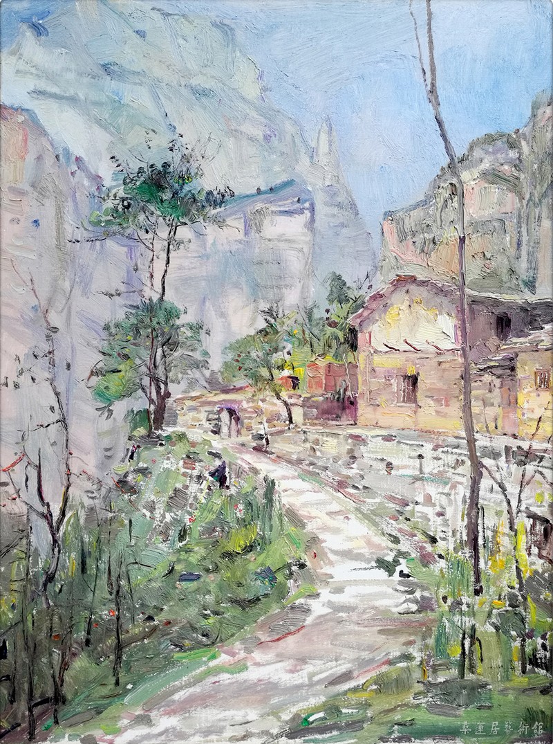 太行山之晨6080cm 2017布面油画 缩图