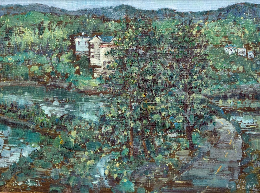 P17 绿树村边--60cm×80cm 缩图