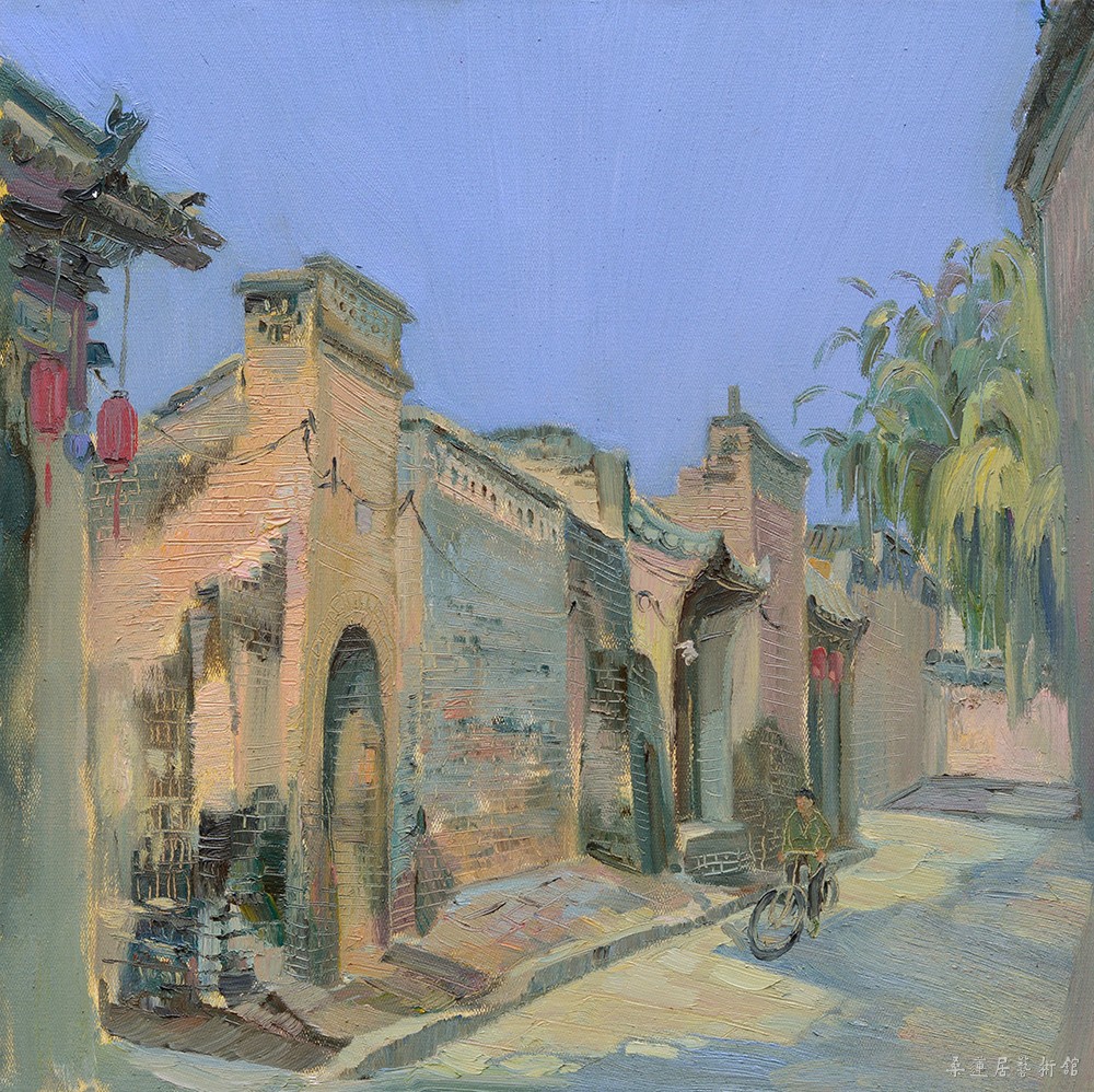 古街陌巷 油画  60╳ 80 缩图