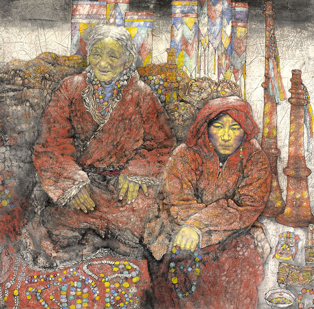 红地摊125cmx125cm 2007年 缩图