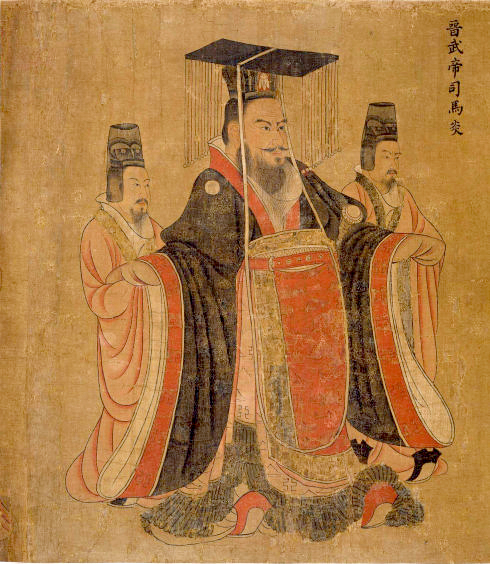 唐 阎立本《历代帝王图》 晋武帝司马炎2 副本