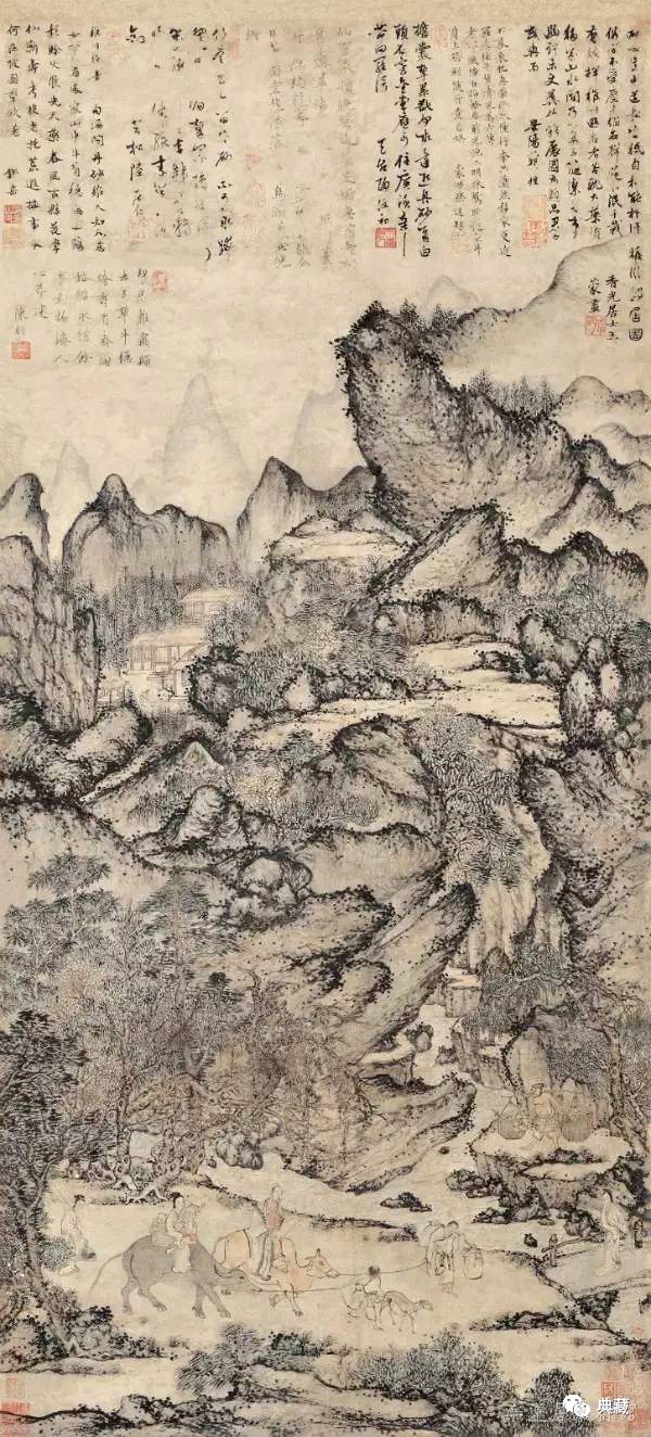 王蒙 《稚川移居图》 过云楼旧藏2 副本