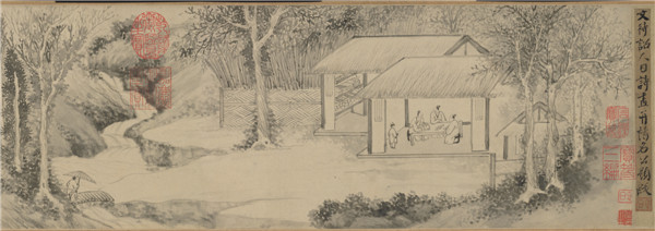 文征明《人日诗画图》