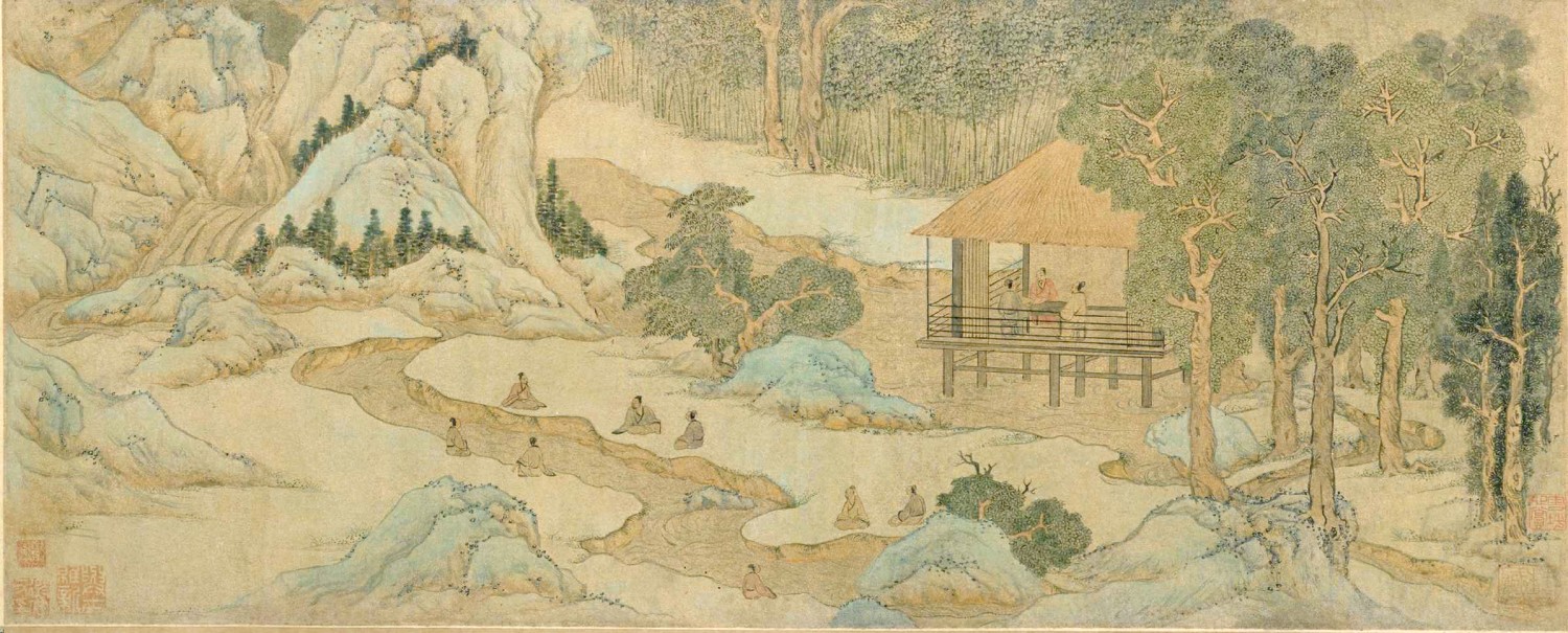 文徵明《兰亭修禊图》卷 副本