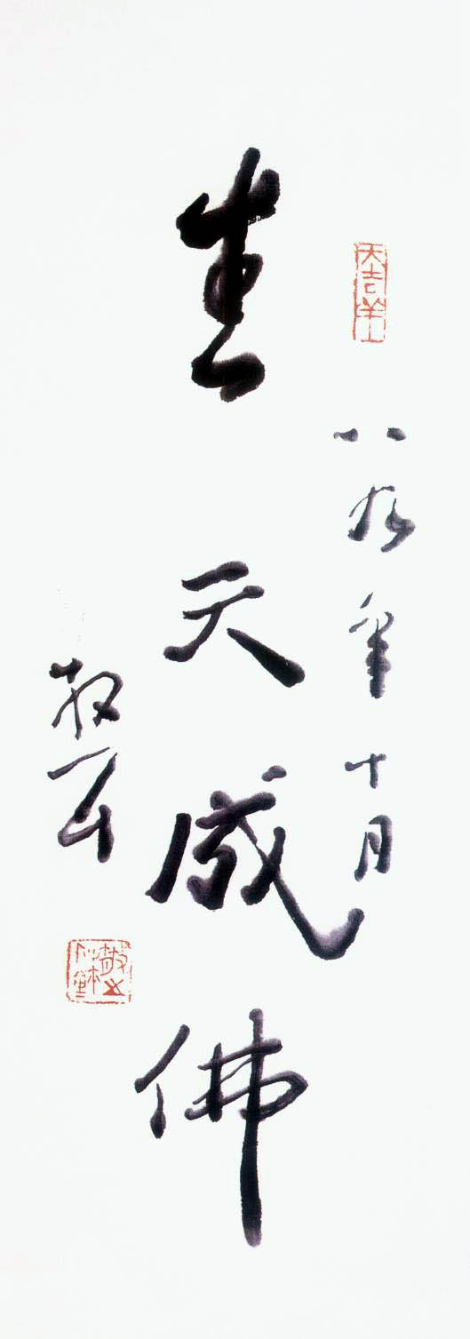 林散之《生天成佛》纸本行书 75×20cm 1989年作 马鞍山林散之艺术馆藏