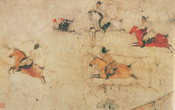 唐 马球图 壁画 229x688cm 陕西历史博物馆藏 副本缩图