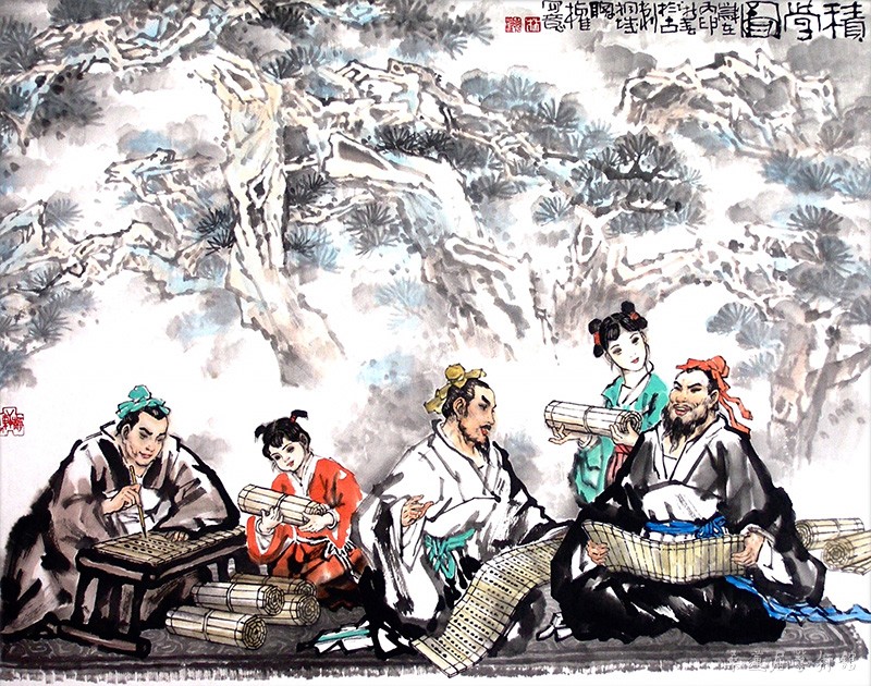 林聪权 积学图 87×69cm 缩图