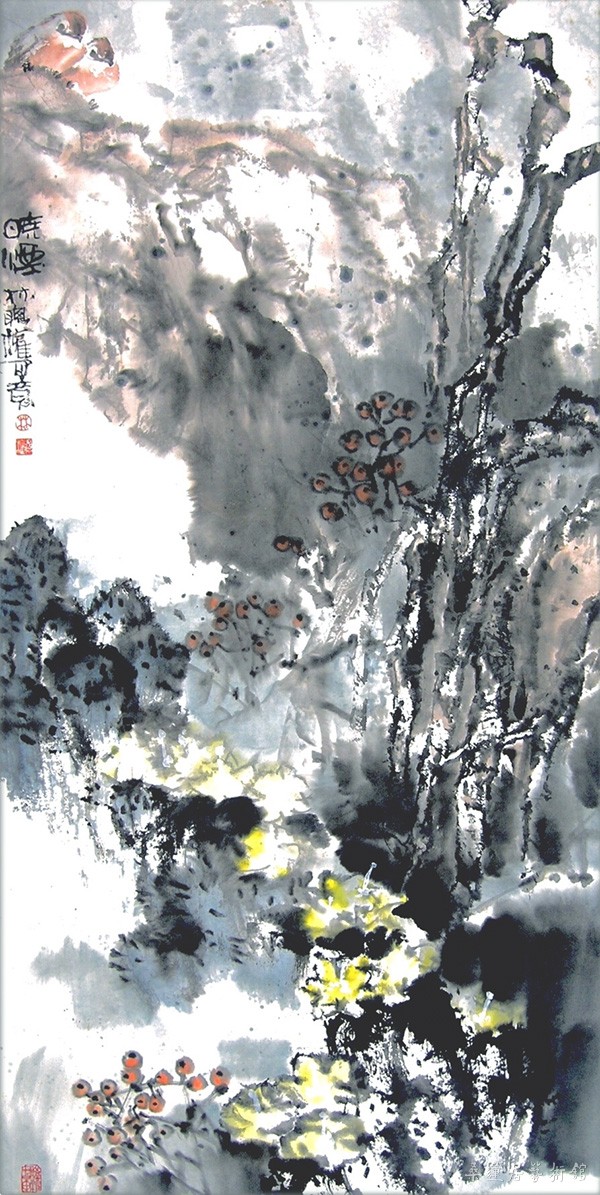 林聪权 晓烟 132×67cm 缩图