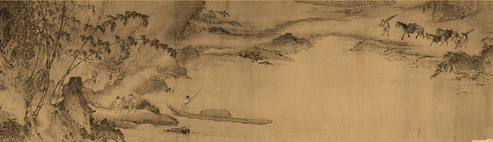 南宋 马远 西园雅集图卷 绢本设色 29.3×302.3cm 美国纳尔逊艾金斯博物藏 副本1缩图