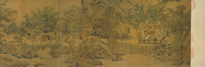 南宋 刘松年 西园雅集图卷 24.5×203cm 台北故宫博物院藏 2 局部3缩图