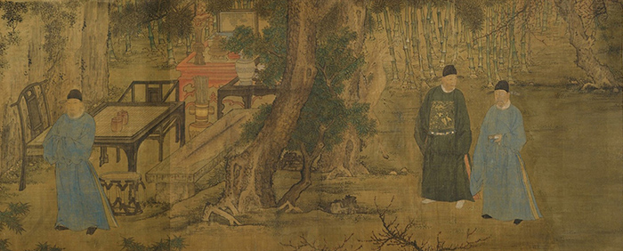 明 谢环 杏园雅集图卷 37 x 243.2 cm 纽约大都会博物馆藏 副本1 缩图