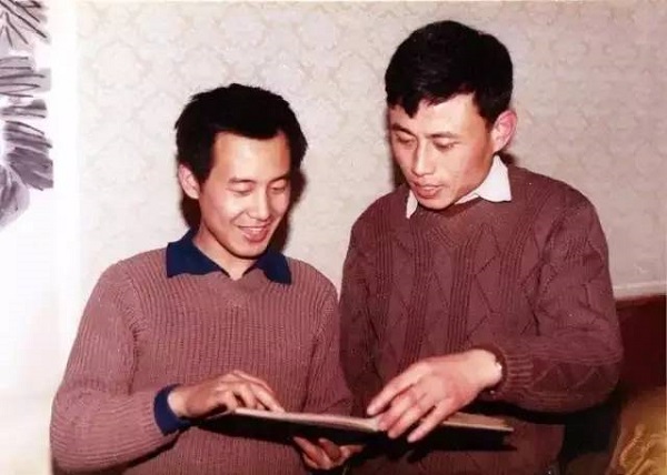 1981年春，华人德与白谦慎摄于北京友谊宾馆一美国专家公寓